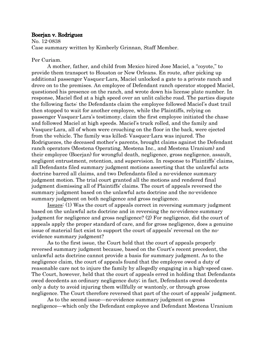 First page of Publication document