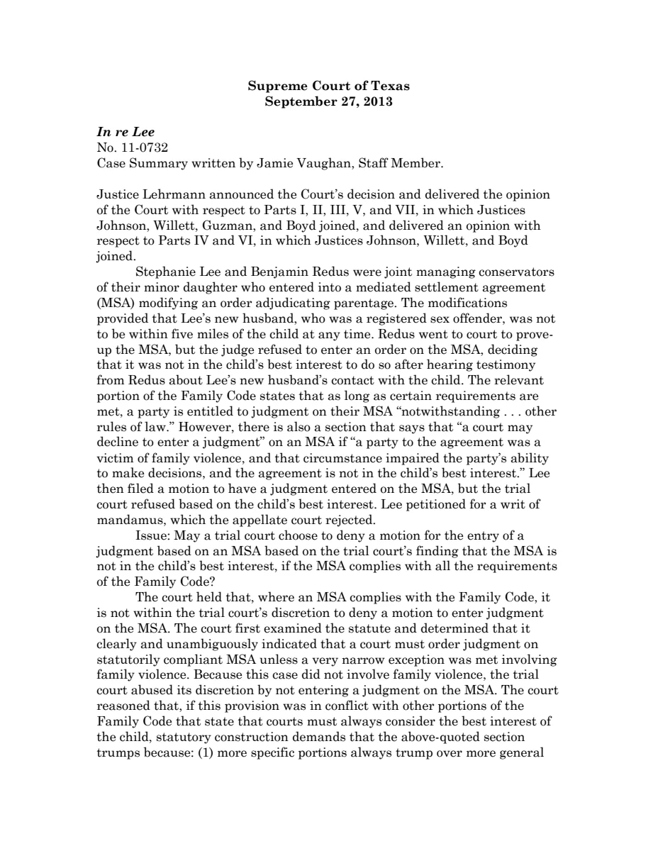 First page of Publication document