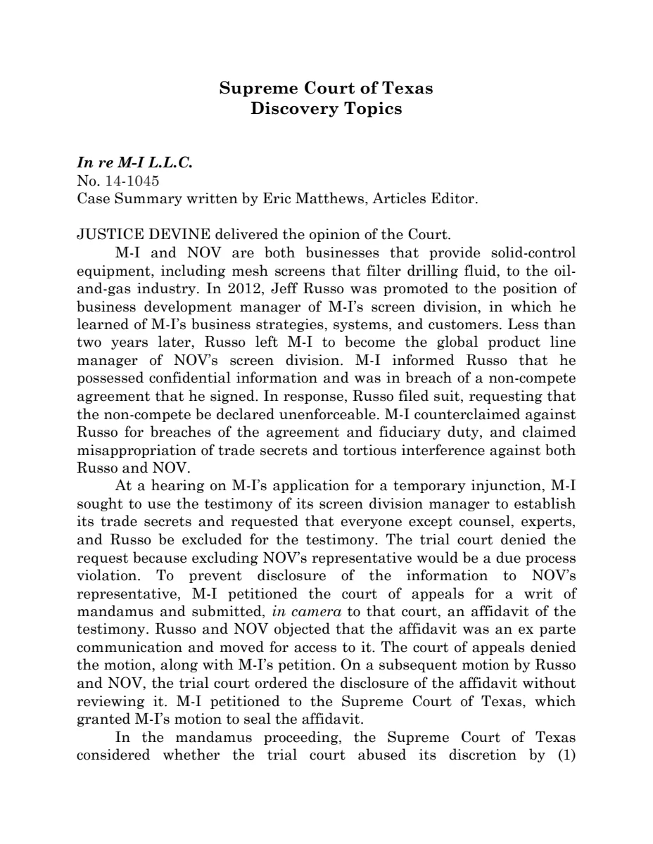 First page of Publication document