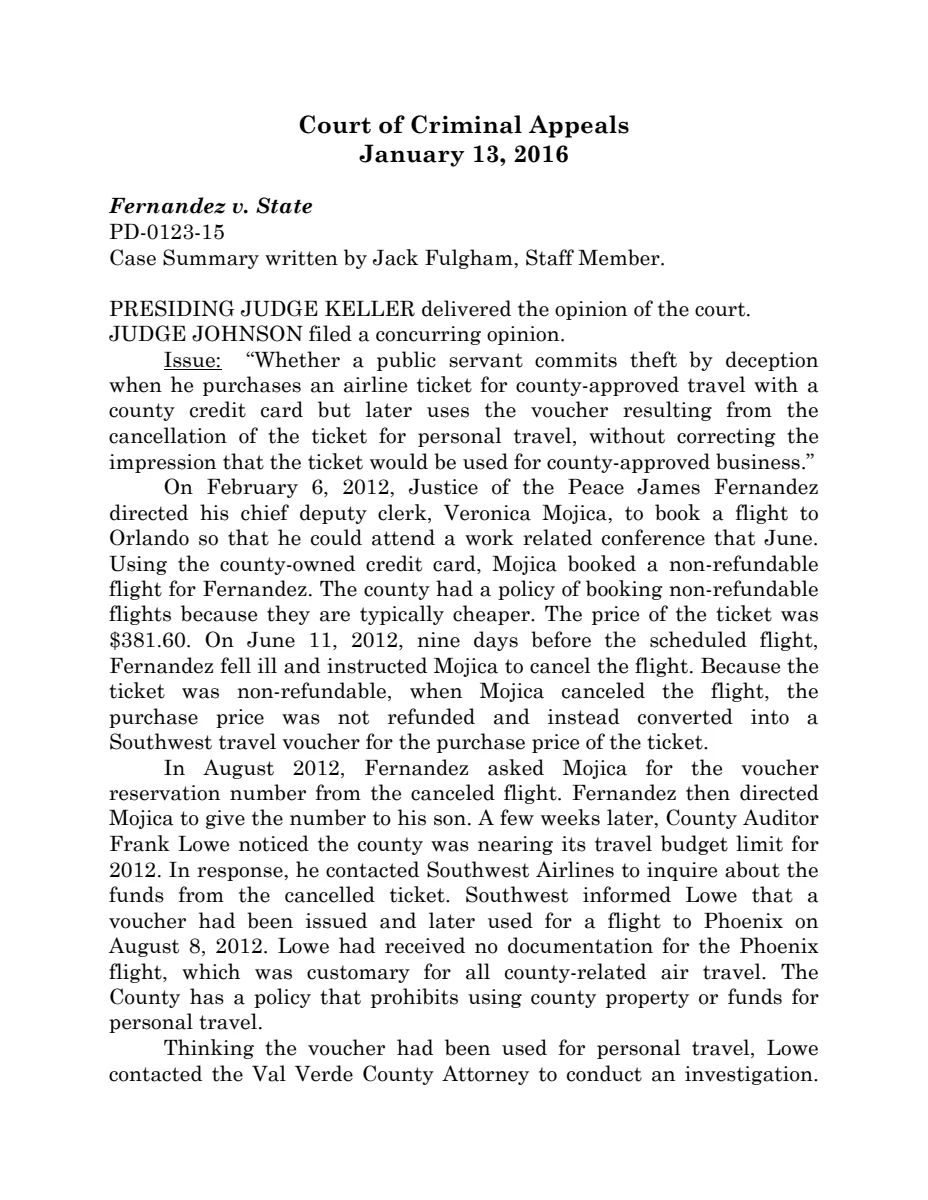 First page of January 13, 2016