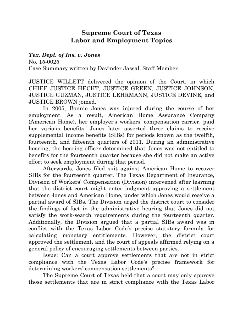 First page of Publication document