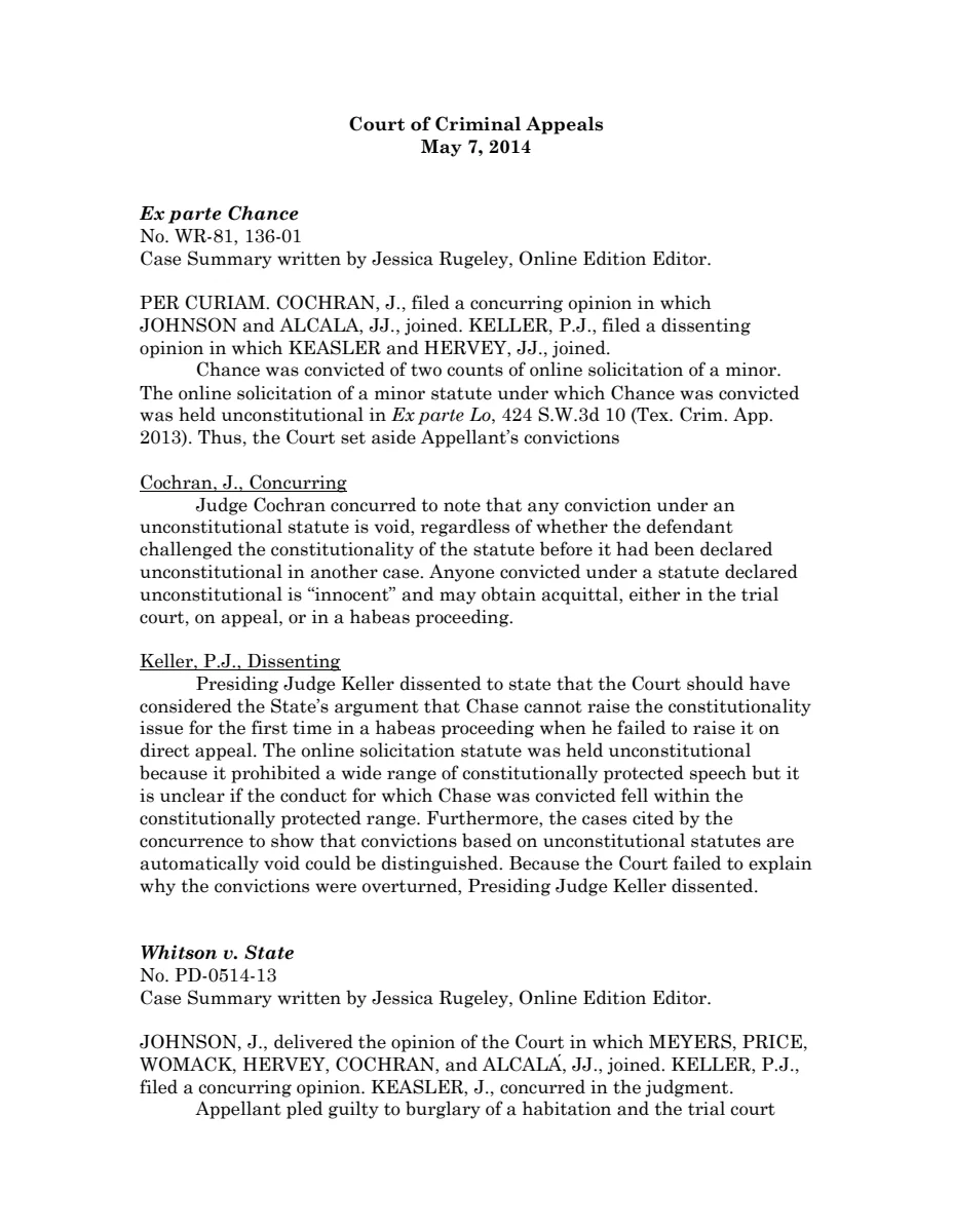First page of Publication document