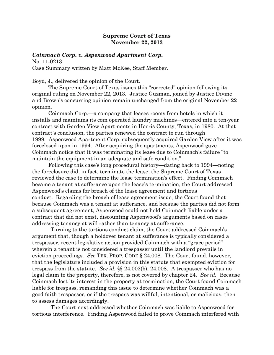 First page of Publication document