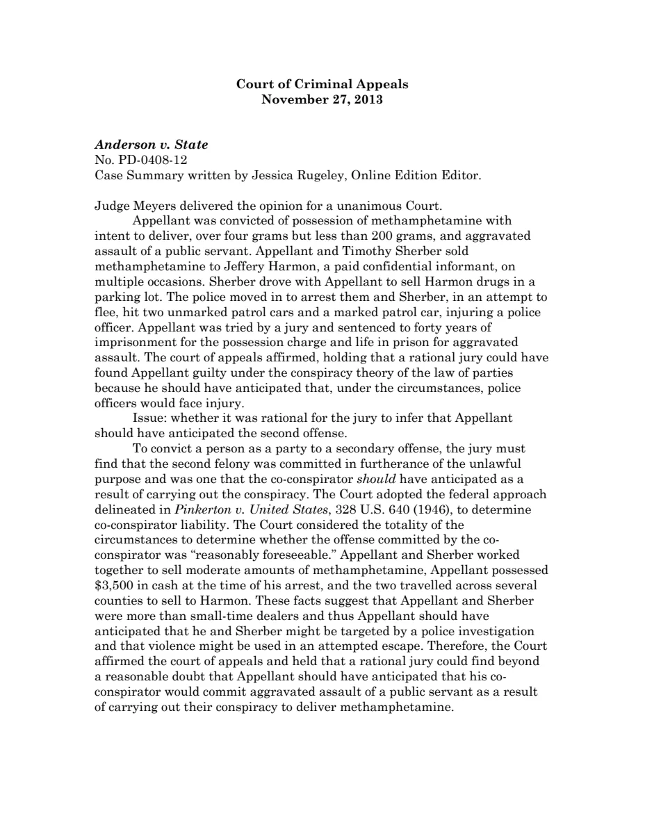 First page of Publication document