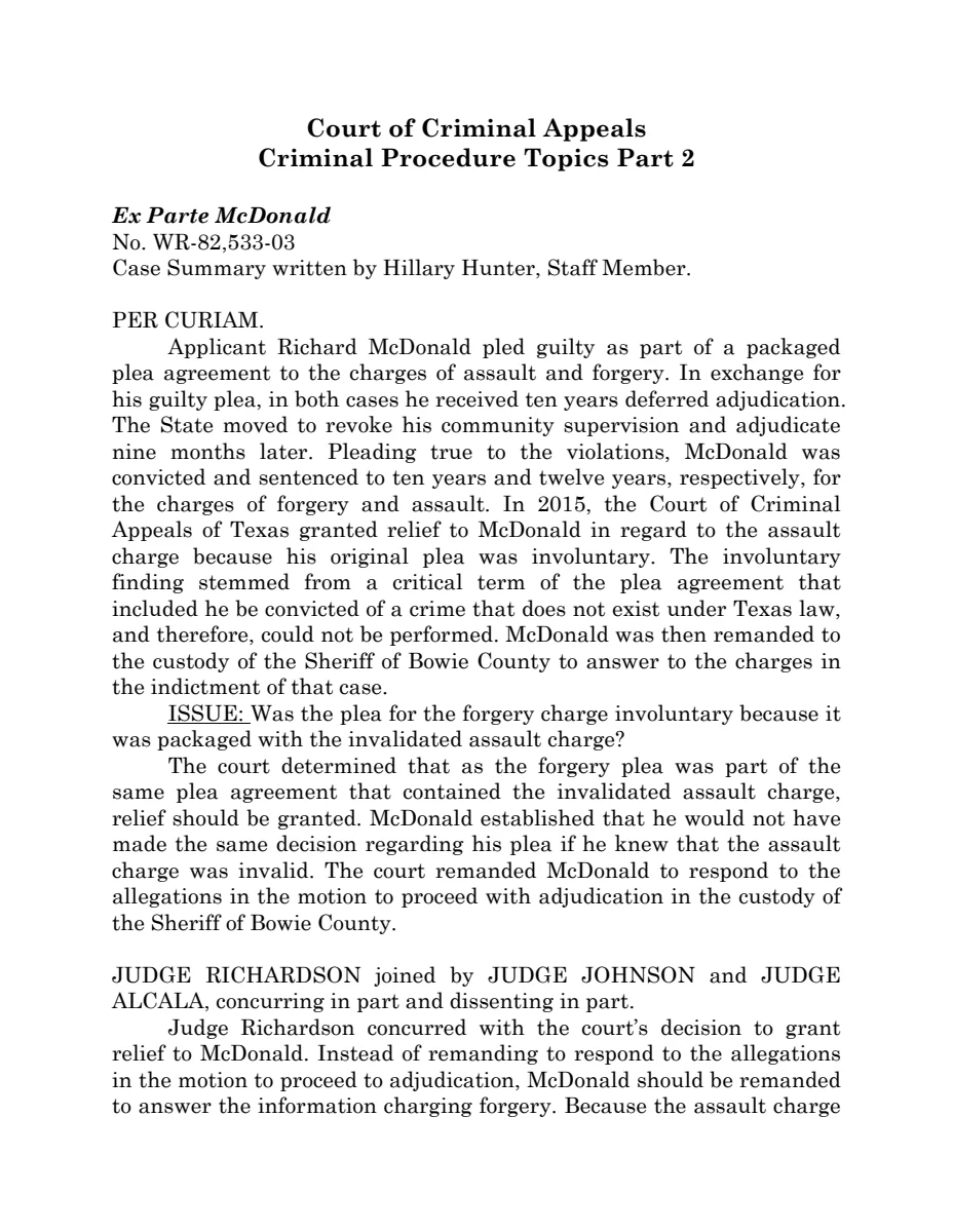 First page of Publication document