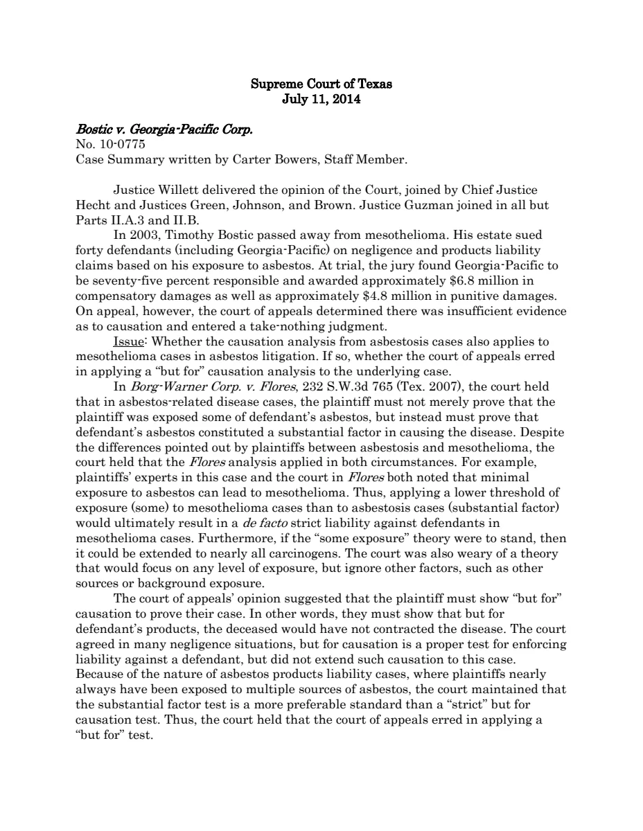 First page of Publication document