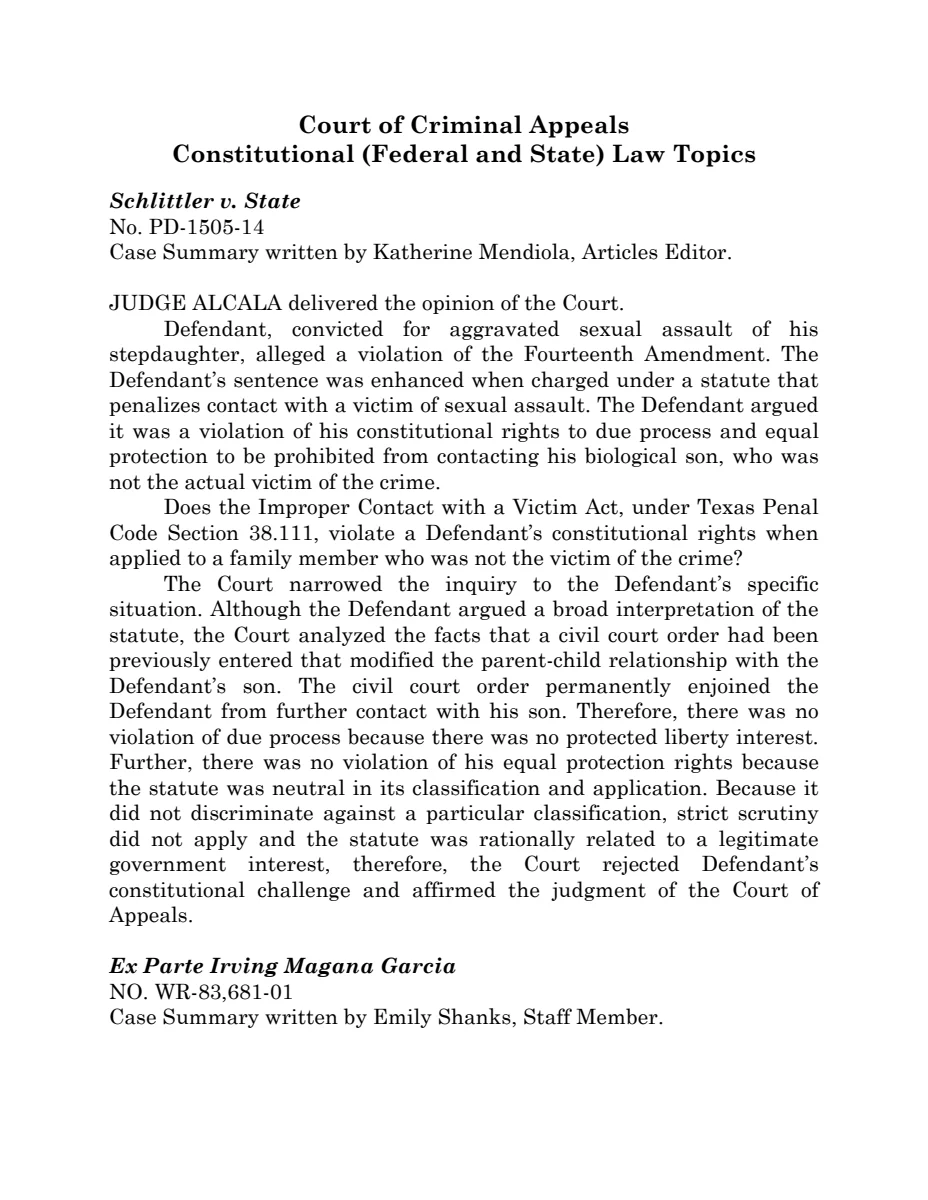 First page of Publication document