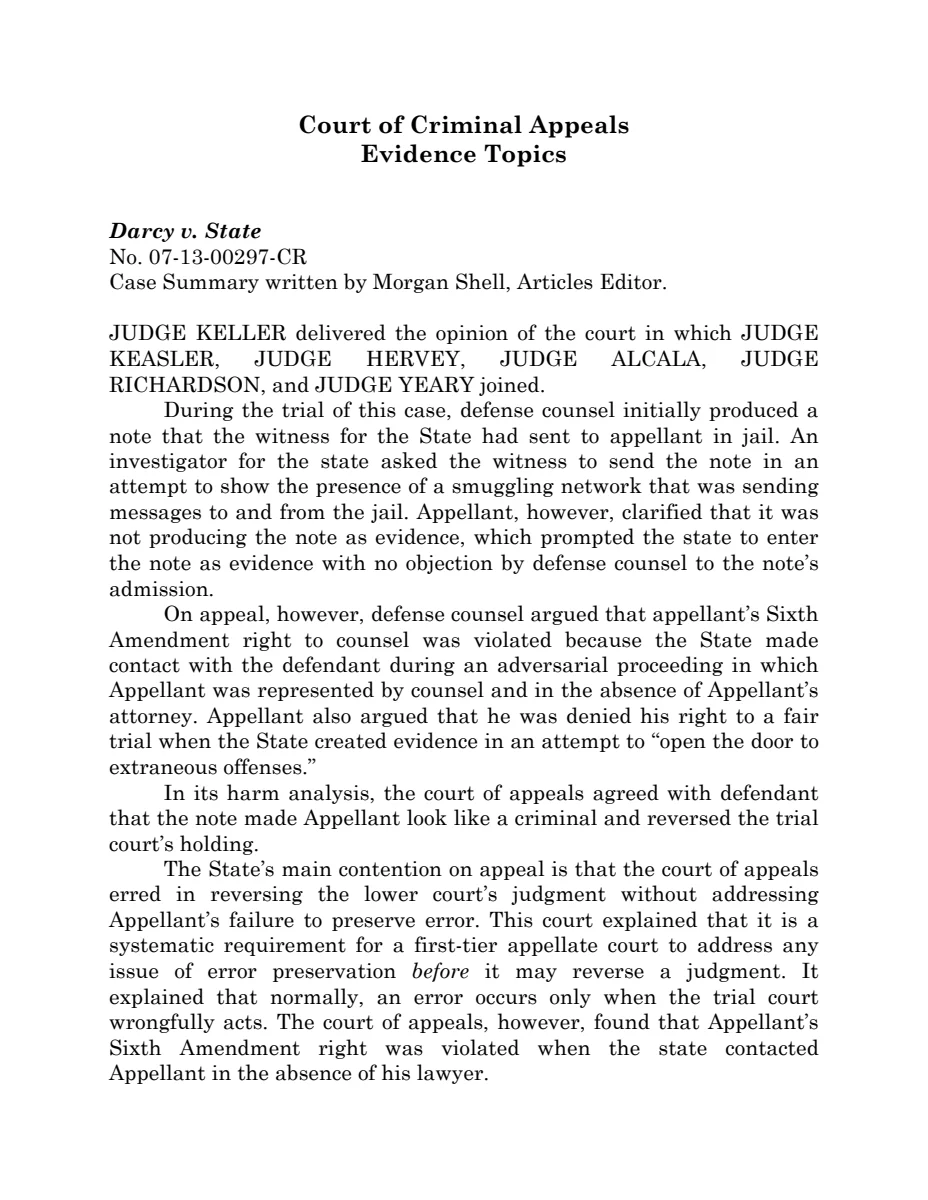 First page of Publication document