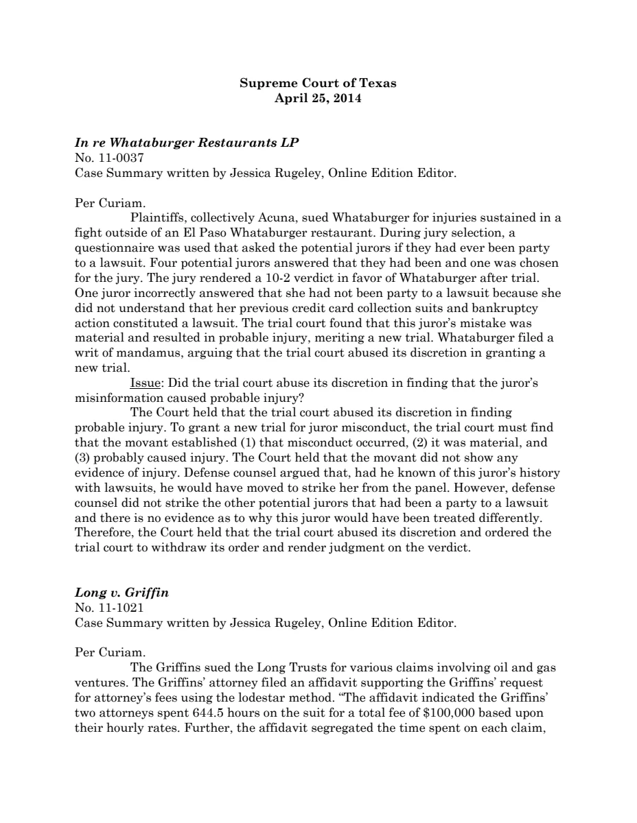 First page of Publication document