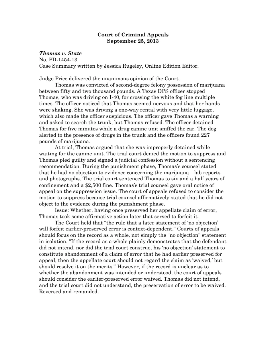 First page of Publication document
