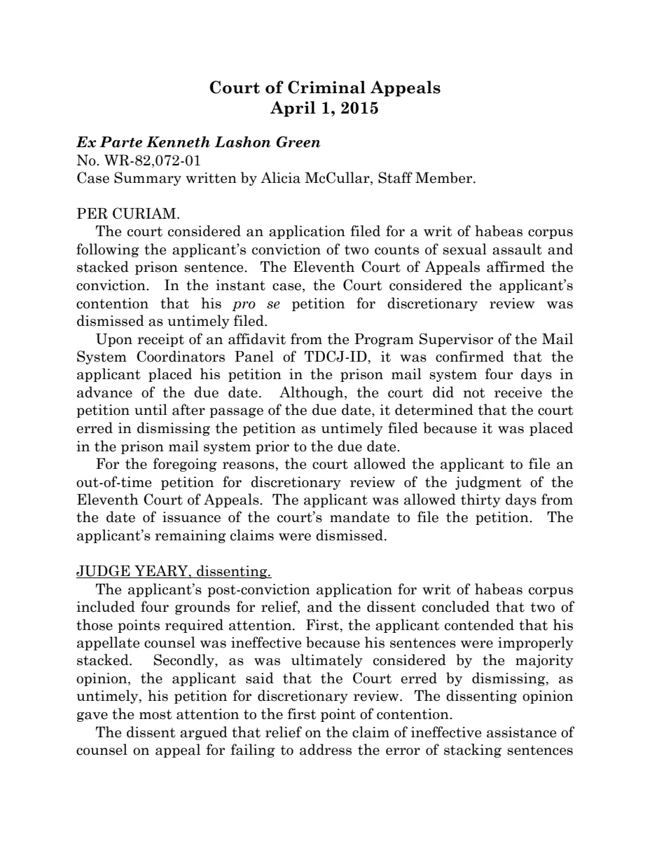 First page of April 1, 2015
