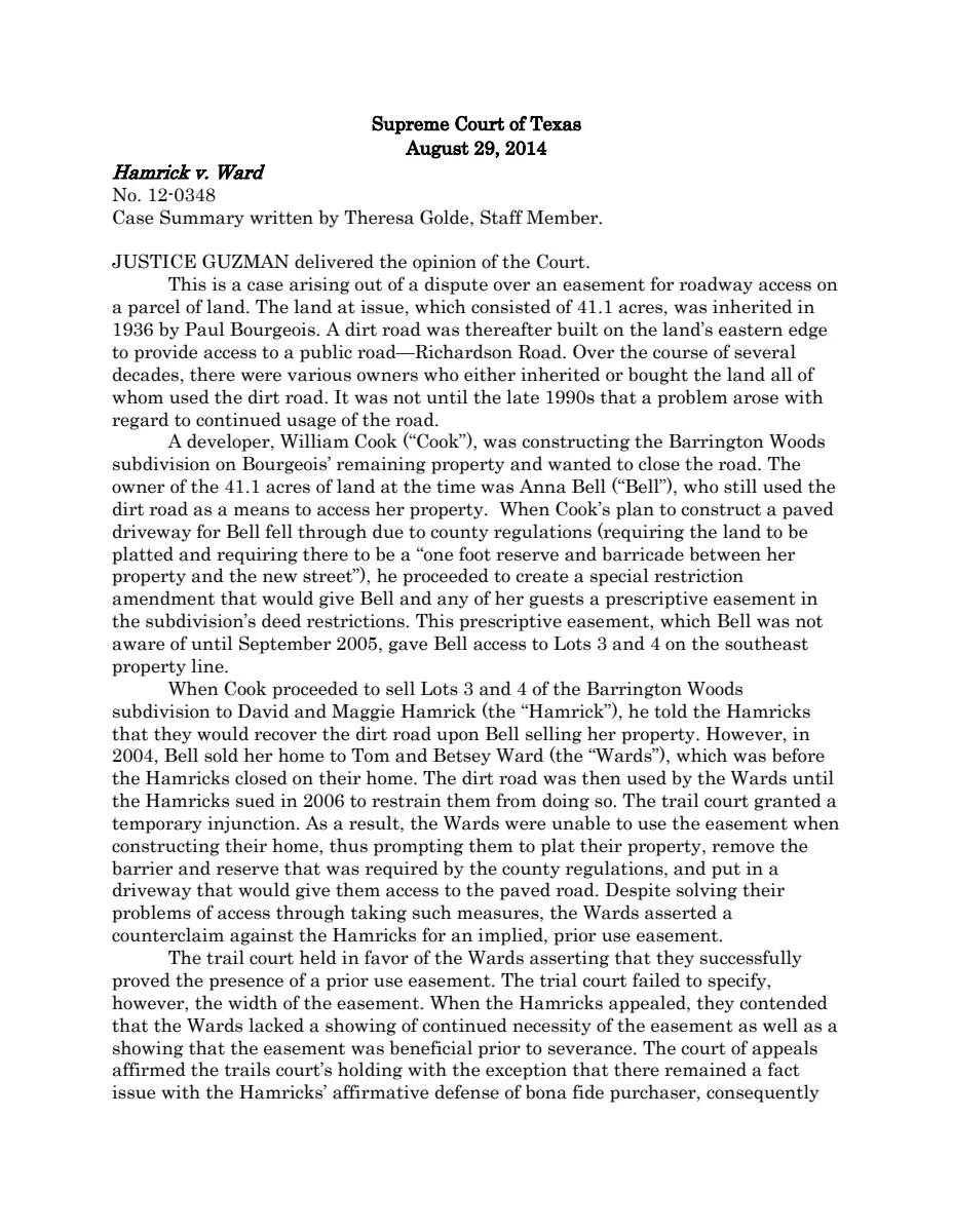 First page of Publication document