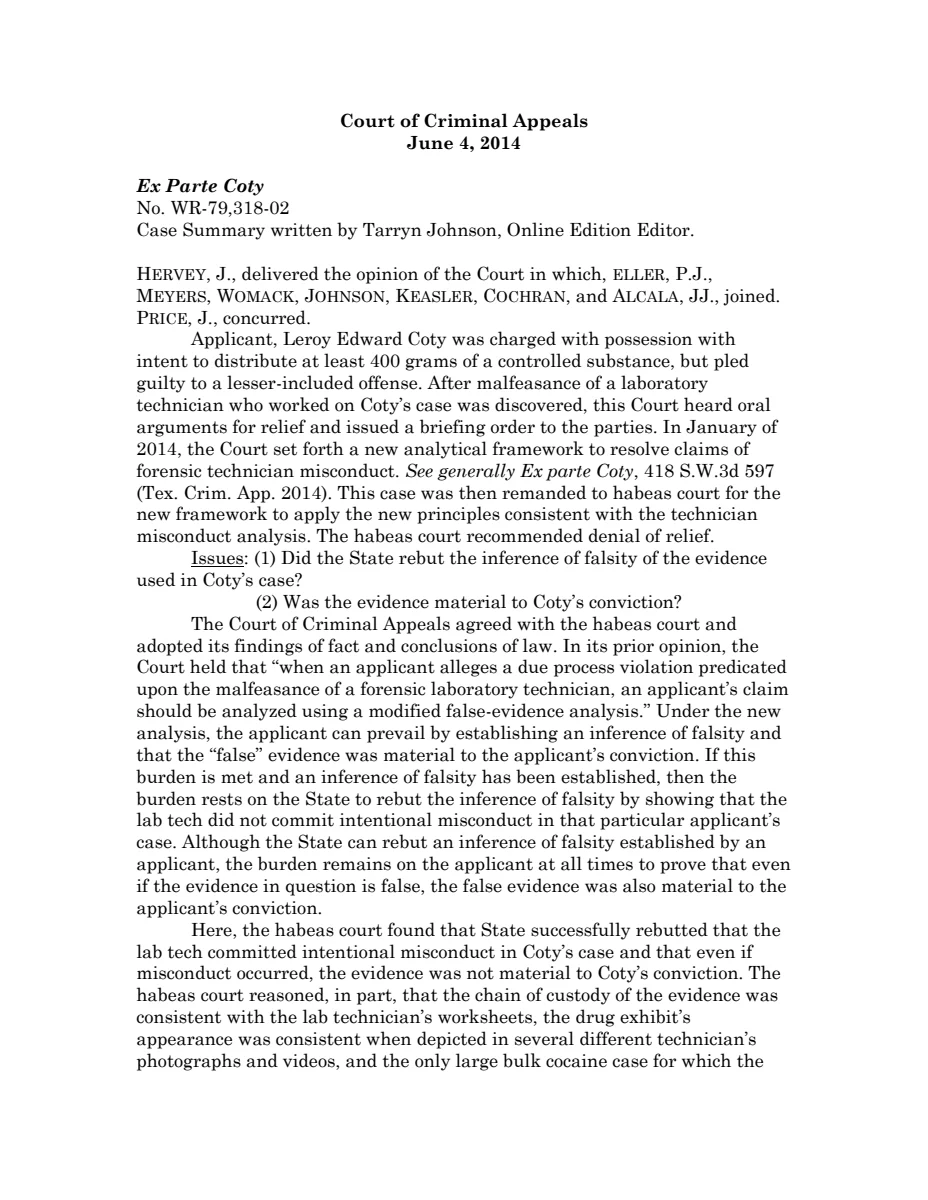 First page of Publication document