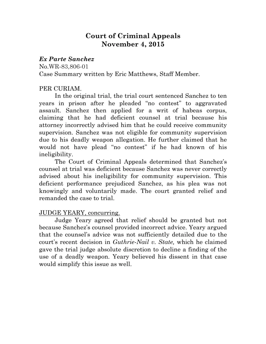 First page of CCA November 4, 2015
