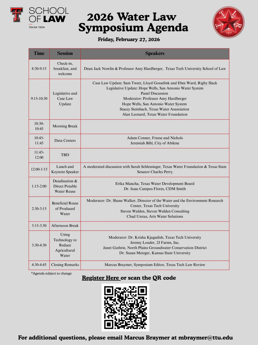 First page of water law symposium agenda v3